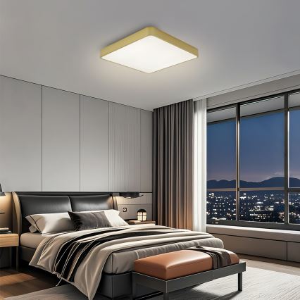 Brilagi - LED mennyezeti lámpatest POOL LED/36W/230V 3000/4500/6000K 40x40 cm arany