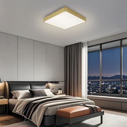 Brilagi - LED mennyezeti lámpatest POOL LED/48W/230V 3000/4000/6000K 50x50 cm arany