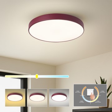 Brilagi - LED mennyezeti lámpatest POOL LED/48W/230V 3000/4000/6000K átm. 40 cm bordó