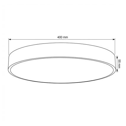 Brilagi - POOL LED mennyezeti lámpatest, 48 W, 230 V, 3000/4000/6000 K, átm. 40 cm, bézs
