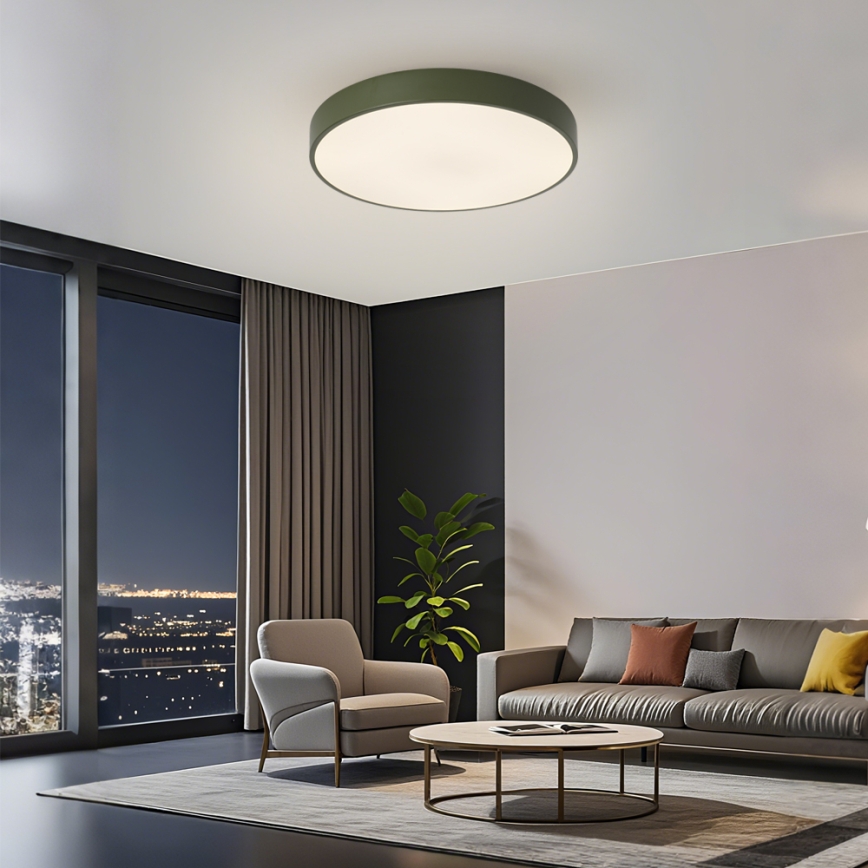 Brilagi - POOL LED mennyezeti lámpatest LED/60W/230V 3000/4000/6000K átm. 50 cm zöld