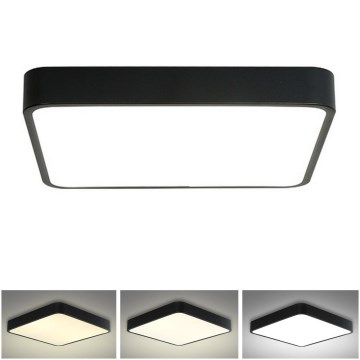 Brilagi - LED mennyezeti lámpatest POOL SQUARE LED/36W/230V 3000/4500/6000K 40x40 cm fekete
