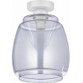BRILAGI - LED mennyezeti lámpatest RETRO GLASS 1xE27/60W/230V Ø 26 cm fehér/füstszürke