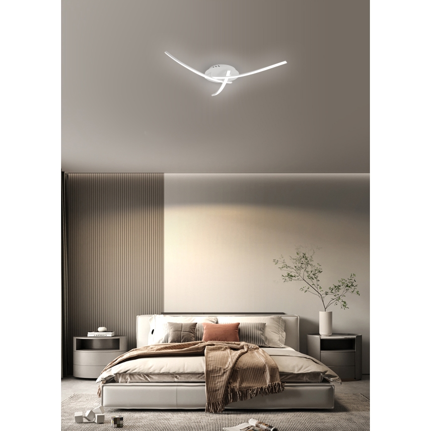 Brilagi - LED mennyezeti lámpa STRIPES LED/24W/230V átm. 64 cm fehér