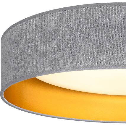 Brilagi - LED mennyezeti lámpa VELVET SIMPLE LED/24W/230V 3000K átm. 45 cm szürke/arany