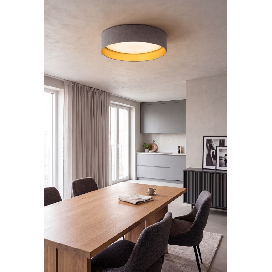 Brilagi - LED mennyezeti lámpa VELVET SIMPLE LED/36W/230V 3000K átm. 55 cm szürke/arany