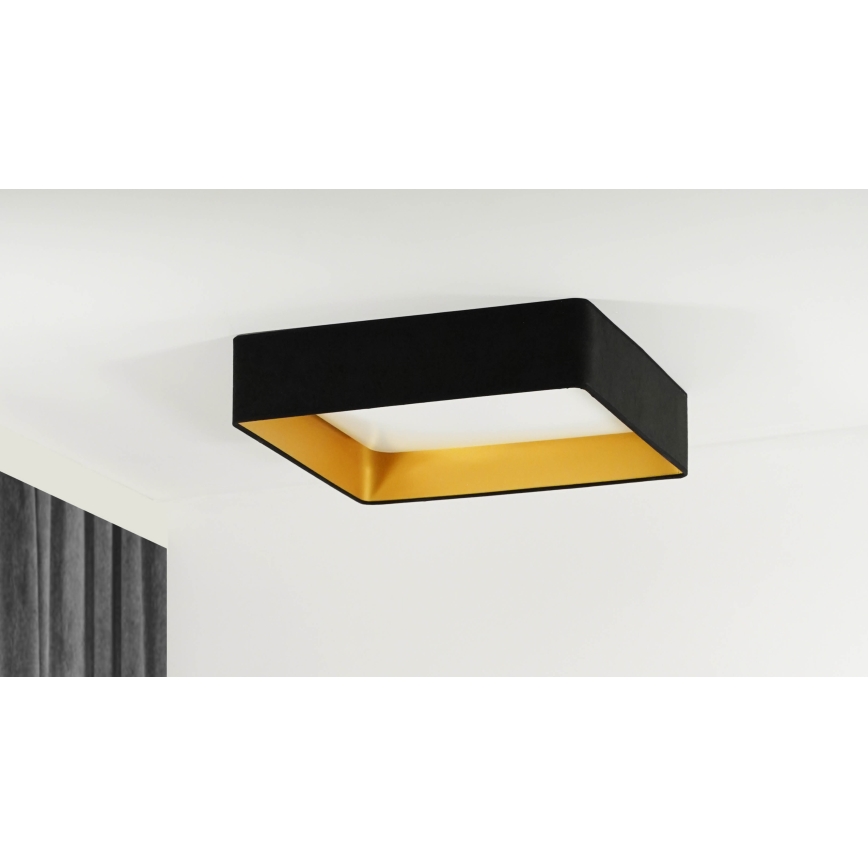 Brilagi - LED mennyezeti lámpa VELVET SQUARE LED/24W/230V 43x43 cm fekete