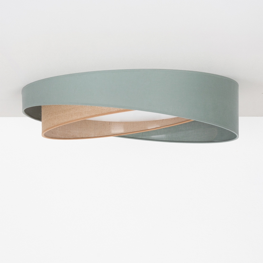 BRILAGI - LED mennyezeti lámpa VELVET TWIST LED/24W/230V 4000K átm. 55 cm zöld/bézs