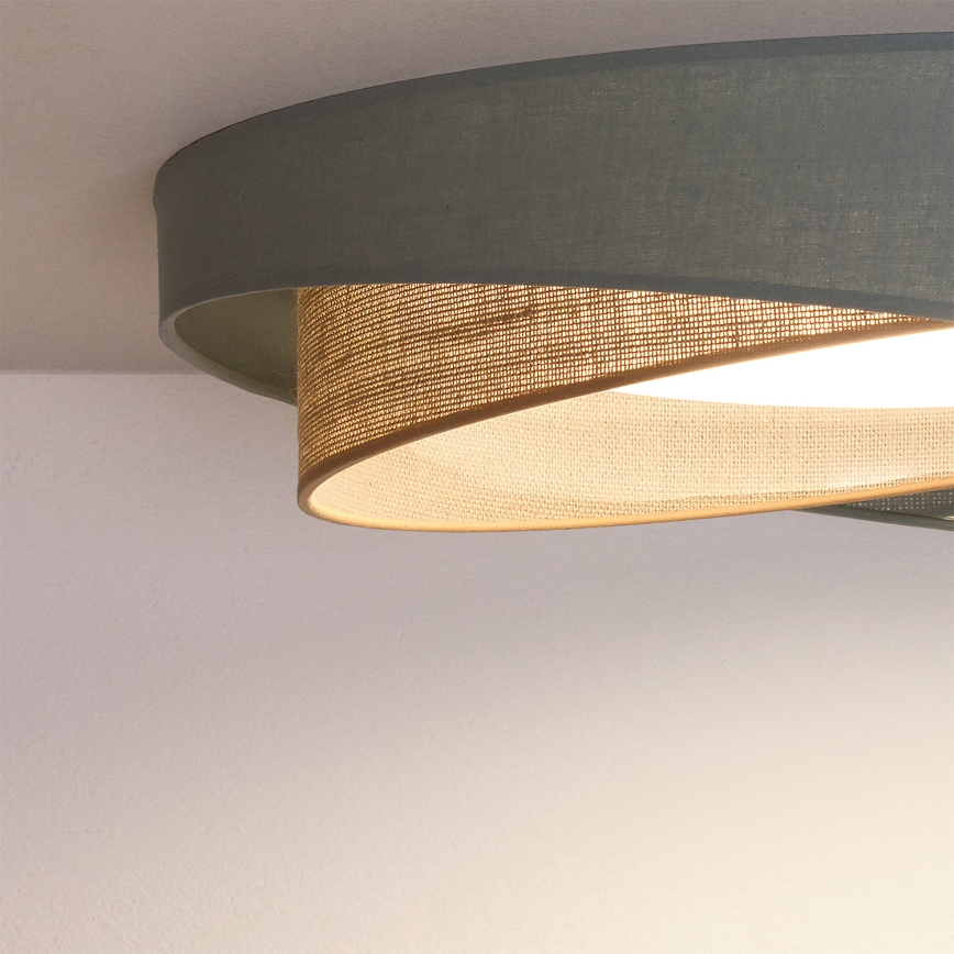 BRILAGI - LED mennyezeti lámpa VELVET TWIST LED/24W/230V 4000K átm. 55 cm zöld/bézs