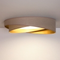 BRILAGI - LED Mennyezeti lámpatest VELVET TWIST LED/24W/230V 4000K átmérő 55 cm bézs/arany