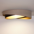 BRILAGI - LED mennyezeti lámpatest VELVET TWIST LED/24W/230V 4000K Ø 55 cm bézs/barna/arany
