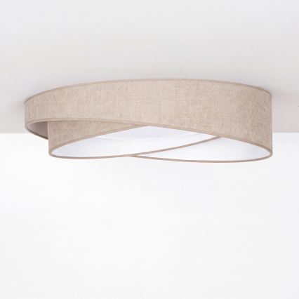 BRILAGI - LED mennyezeti lámpatest VELVET TWIST LED/24W/230V 4000K Ø 55 cm bézs