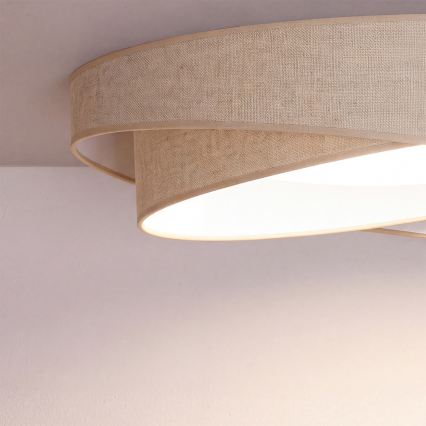 BRILAGI - LED mennyezeti lámpatest VELVET TWIST LED/24W/230V 4000K Ø 55 cm bézs