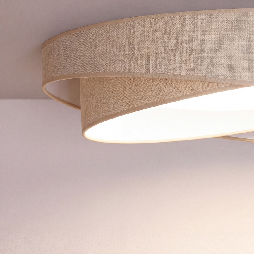 BRILAGI - LED mennyezeti lámpatest VELVET TWIST LED/24W/230V 4000K Ø 55 cm bézs