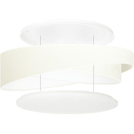 BRILAGI - LED mennyezeti lámpatest VELVET TWIST LED/24W/230V 4000K Ø 55 cm bézs