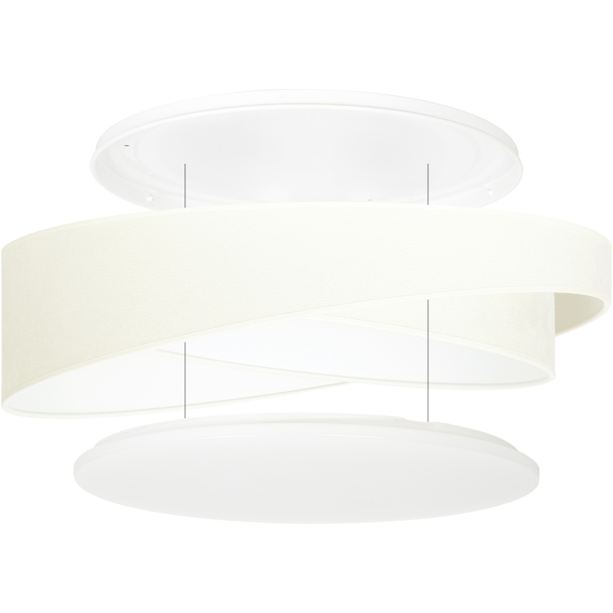 BRILAGI - LED mennyezeti lámpatest VELVET TWIST LED/24W/230V 4000K Ø 55 cm bézs