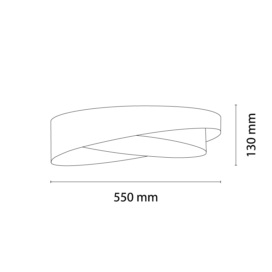 BRILAGI - LED mennyezeti lámpatest VELVET TWIST LED/24W/230V 4000K Ø 55 cm bézs