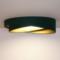BRILAGI - LED mennyezeti lámpatest VELVET TWIST LED/24W/230V 4000K Ø 55 cm zöld/arany