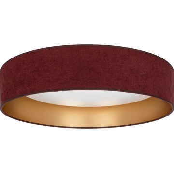 Brilagi - LED mennyezeti lámpatest VELVET VARI 24W/230V 3000/4000/6500K, átmérő 45 cm, bordó/arany