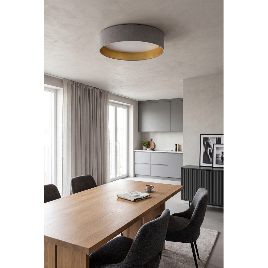 Brilagi - LED mennyezeti lámpa VELVET VARI LED/24W/230V 3000/4000/6500K átm. 45 cm szürke/arany