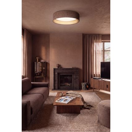 Brilagi - VELVET VARI LED mennyezeti lámpa, 24 W, 230 V, 3000/4000/6500 K, Ø 45 cm, barna/arany