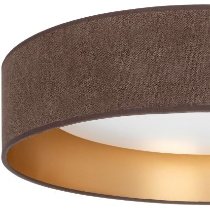 Brilagi - VELVET VARI LED mennyezeti lámpa, 24 W, 230 V, 3000/4000/6500 K, Ø 45 cm, barna/arany