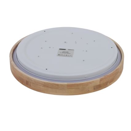 Brilagi - WOODROUND LED mennyezeti lámpa 40W/230V 3000/4000/6000K, átmérő 60 cm, fa kivitel, CRI 90