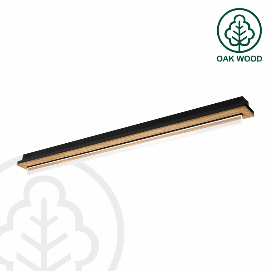 Brilagi - LED mennyezeti lámpatest WOODY FLAT LED/25W/230V 118 cm tölgy/fekete