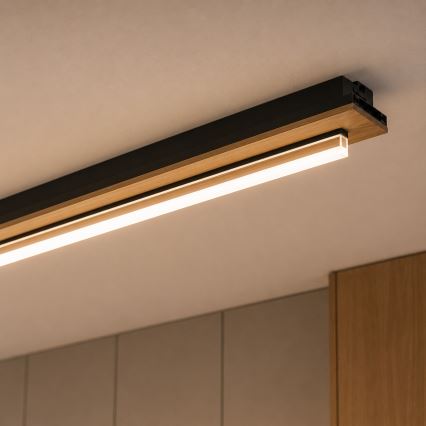 Brilagi - LED mennyezeti lámpatest WOODY FLAT LED/25W/230V 118 cm tölgy/fekete
