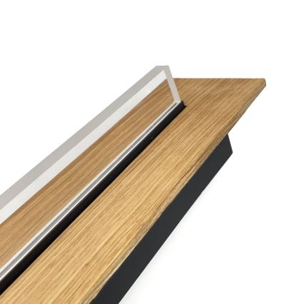 Brilagi - LED mennyezeti lámpatest WOODY FLAT LED/25W/230V 118 cm tölgy/fekete