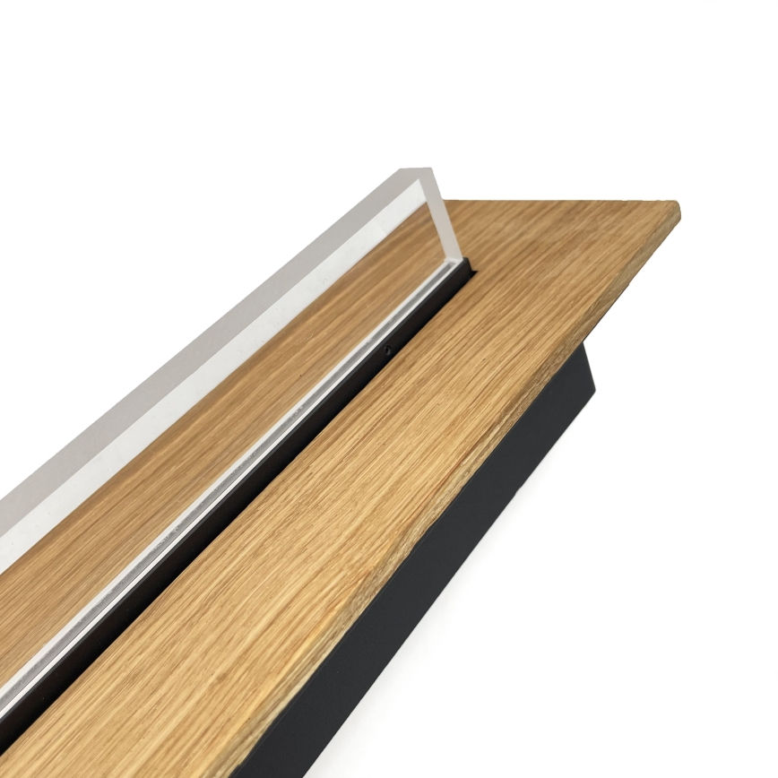 Brilagi - LED mennyezeti lámpatest WOODY FLAT LED/25W/230V 118 cm tölgy/fekete
