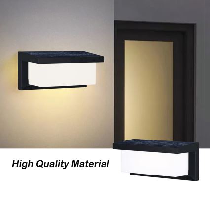 Brilagi - LED Napelemes fali lámpa mozgás és alkonyérzékelővel BRICKY LED/5W/6V 4000 mAh IP65