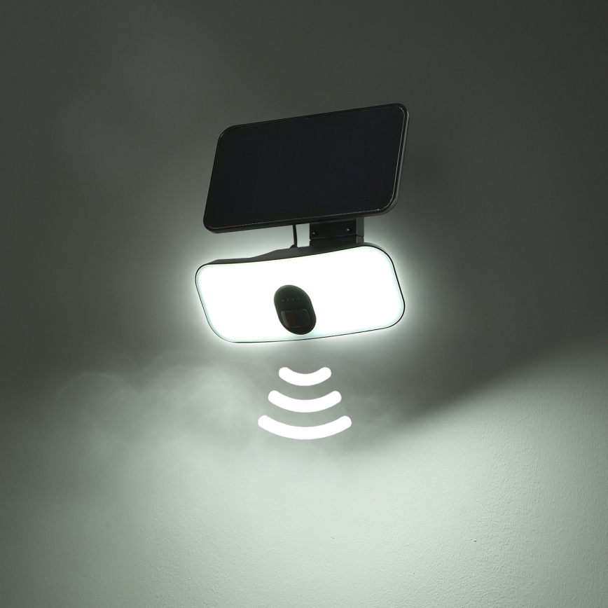 Brilagi - LED Napelemes fali lámpa mozgás és alkonyérzékelővel ROOF LED/13W/5V 4000 mAh IP65