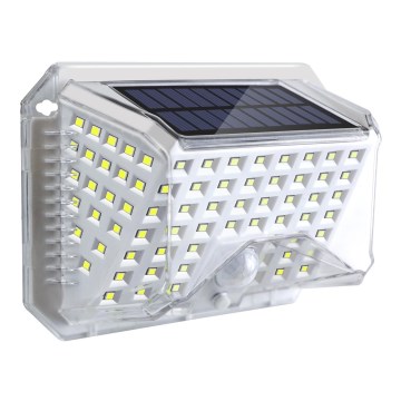 Brilagi - LED Napelemes fali lámpa érzékelővel WALLIE LED/4W/3,7V 6500K IP65 ezüst