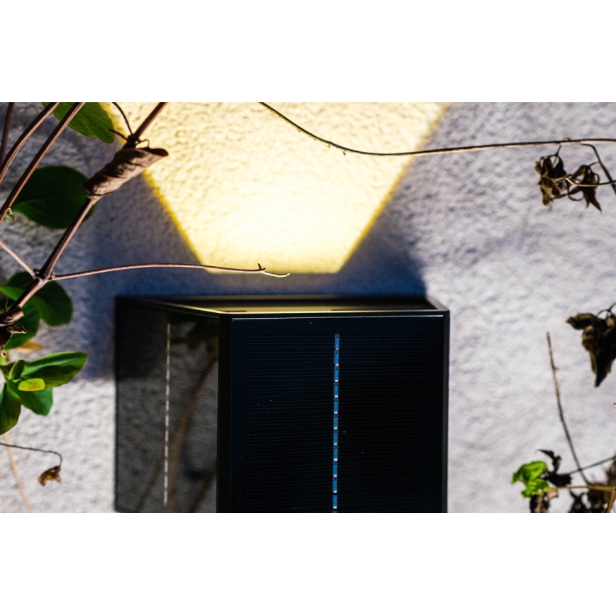 Brilagi - LED Napelemes fali lámpa SOLAR CUBE LED/2W/3,2V 1300 mAh IP54