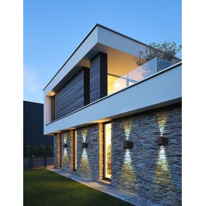 Brilagi - LED Napelemes fali lámpa SOLAR CUBE LED/2W/3,2V 1300 mAh IP54