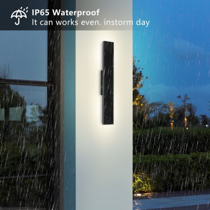 Brilagi - SUN dimmelhető napelemes LED fali lámpa LED/4W/230V 60 cm 4000 mAh IP44