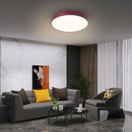 Brilagi - LED mennyezeti lámpatest POOL LED/48W/230V 3000/4000/6000K átm. 40 cm bordó