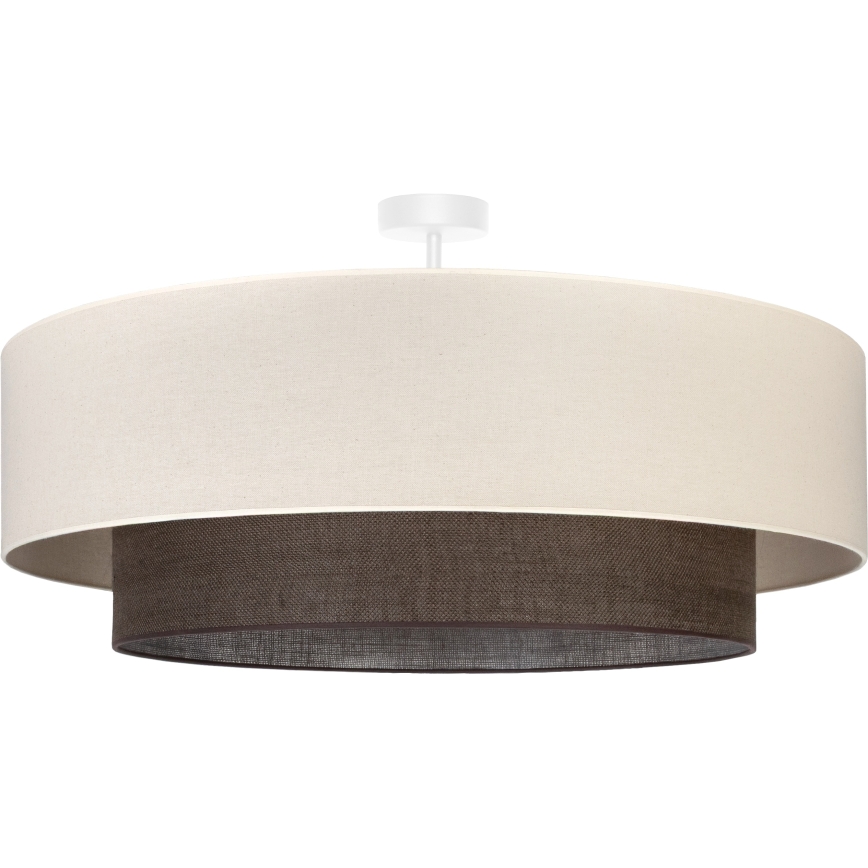 Brilagi - LED ráépített csillár BOHO stílus 3xE27/15W/230V átm. 80 cm krémszínű/barna