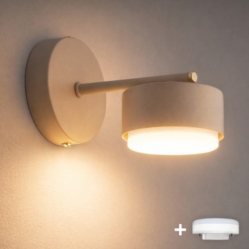 Brilagi - LED RGB+CCT dimmelhető fali lámpa MONO 1xGX53/14W/230V 2700-6500K Wi-Fi Tuya bézs