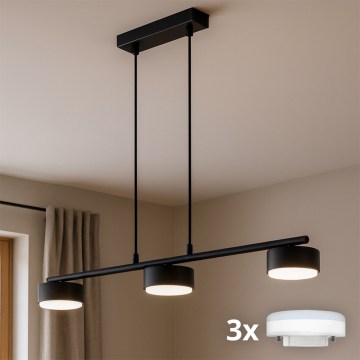 Brilagi - LED RGB+CCT dimmelhető függeszték kábelen MONO 3xGX53/14W/230V 2700-6500K Wi-Fi Tuya fekete