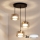 Brilagi - LED RGB+CCT dimmelhető kábeles csillár AURA LUX 3xGX53/14W/230V 2700-6500K Wi-Fi Tuya fekete/arany