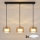 Brilagi - LED RGB+CCT dimmelhető kábeles csillár AURA LUX 3xGX53/14W/230V 2700-6500K Wi-Fi Tuya fekete/arany