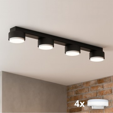 Brilagi - LED RGB+CCT Dimmelhető MONO spotlámpa 4xGX53/14W/230V 2700-6500K Wi-Fi Tuya fekete