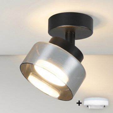 Brilagi - LED RGB+CCT dimmelhető spotlámpa AURA LUX 1xGX53/14W/230V 2700-6500K Wi-Fi Tuya fekete/füstszínű