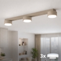 Brilagi - LED RGB+CCT dimmelhető spotlámpa MONO 3xGX53/14W/230V 2700-6500K Wi-Fi Tuya bézs