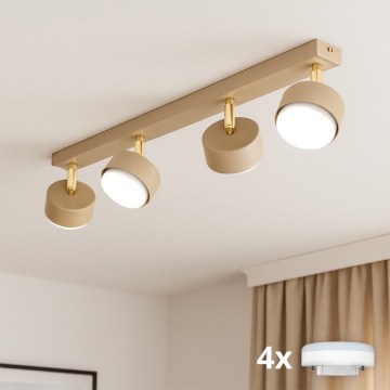 Brilagi - LED RGB+CCT Dimmelhető spotlámpa MONO 4xGX53/14W/230V 2700-6500K Wi-Fi Tuya bézs