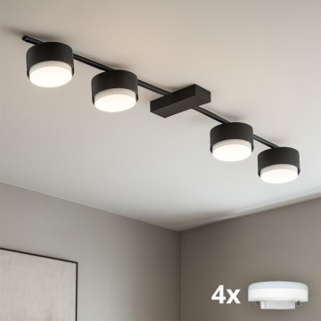Brilagi - LED RGB+CCT dimmelhető spotlámpa MONO 4xGX53/14W/230V 2700-6500K Wi-Fi Tuya fekete