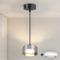 Brilagi - LED RGB+CCT fényerőszabályozható kábelen függő csillár AURA LUX 1xGX53/14W/230V 2700-6500K Wi-Fi Tuya fekete/füstszínű