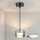 Brilagi - LED RGB+CCT fényerőszabályozható kábelen függő csillár AURA LUX 1xGX53/14W/230V 2700-6500K Wi-Fi Tuya fekete/füstszínű